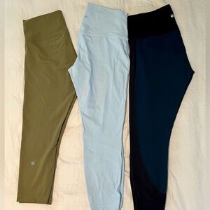 Powder Blue Lululemon Align High-Rise Pant 25”